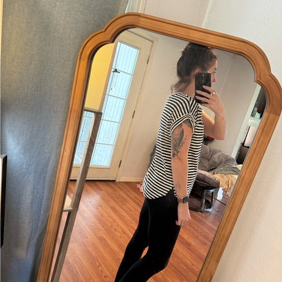 A New Day Striped Top with Pocket and Cuff Sleeves - Picture 3 of 3